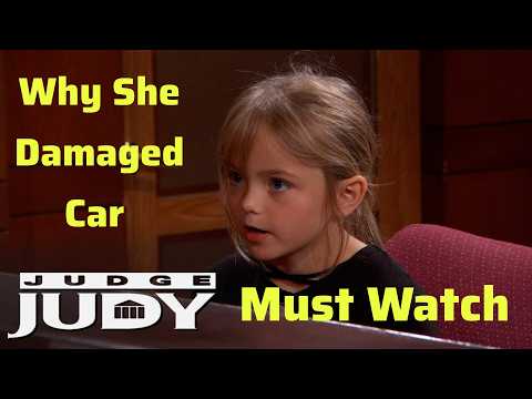 This Girl Damaged Women's Car With the pole| #judgejudy