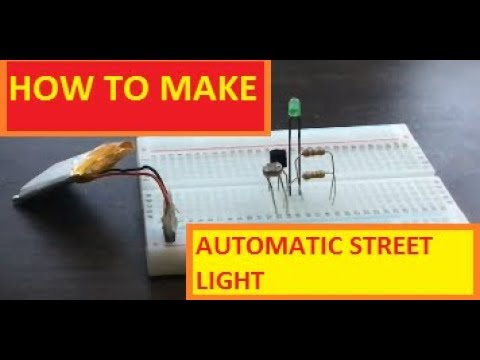 How to make automatic street light very easy at home - YouTube