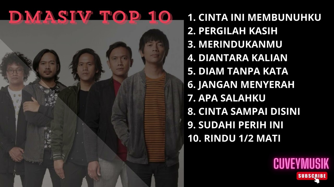D'MASIV - TOP 10 LAGU HITS TERBAIK D'MASIV - LAGU NOSTALGIA TAHUN 2000