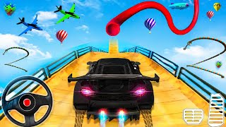 🚂 Train on Mega Ramp! 😱 Extreme Car Stunts & Impossible Challenges | Mega Ramp Car Stunt 3D Gameplay screenshot 4