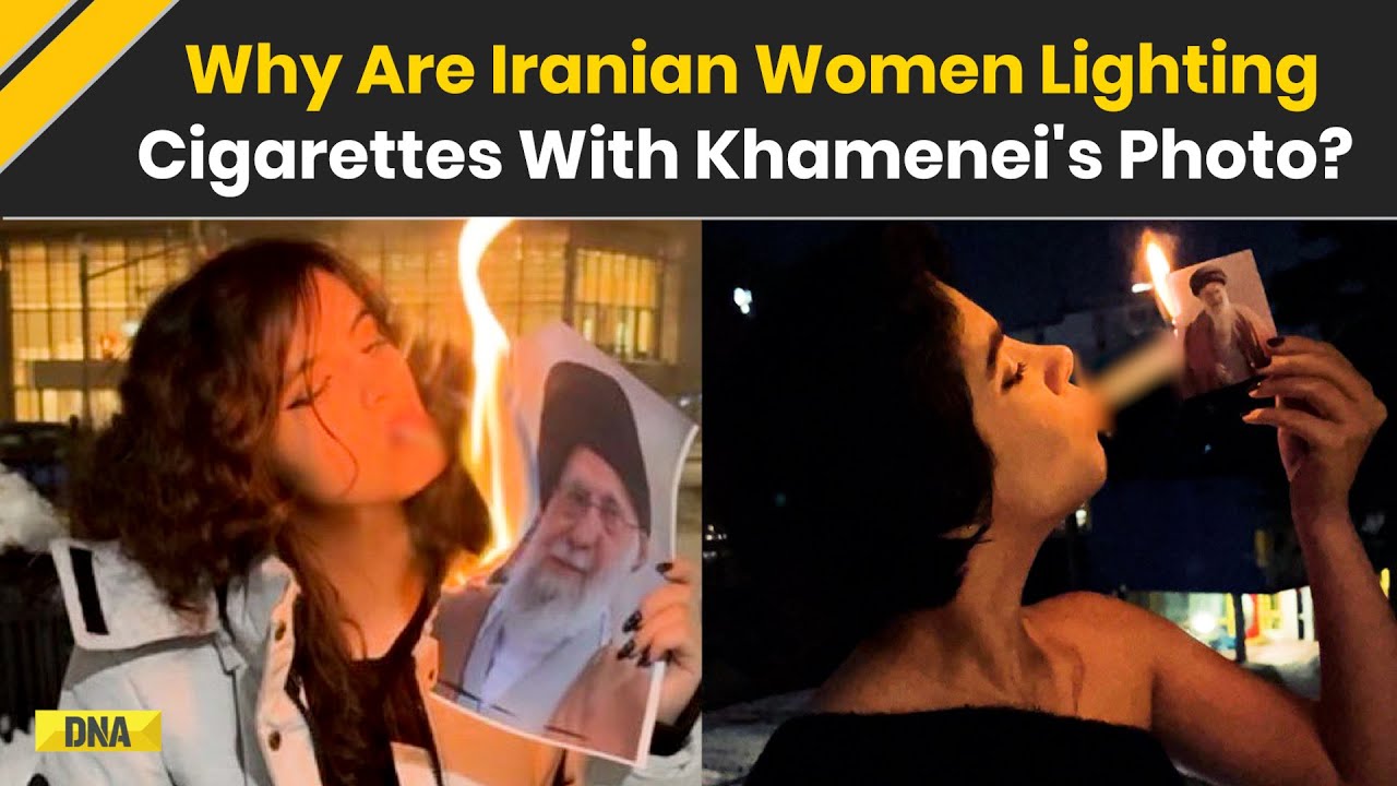 Iran Protests: Why Iranian Women Lighting Cigarettes With Khamenei's Photo  Are Going Viral?