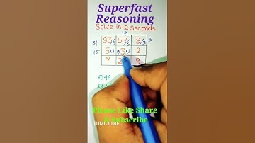 Superfast Reasoning Tricks| Number Series Reasoning Tricks| SSC CGL NTPC BANK #shorts