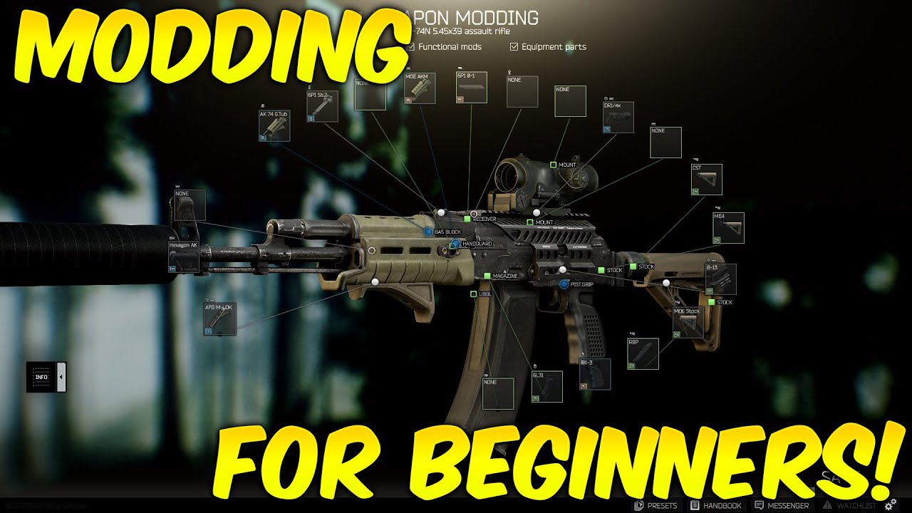 Escape From Tarkov Weapon Modding For Beginners | Easy and Quick Modding! - YouTube