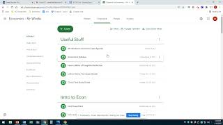 Using Google Classroom In Mr. Windles Econ Class