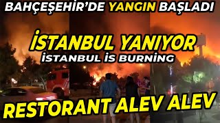 Türkiyede Neler Oluyor İstanbulda Yaniyor, Bahçeşehirde Yangın Başladı. Son Daki̇ka