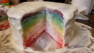 How to make a Rainbow Crepe Cake 4\/24\/2019