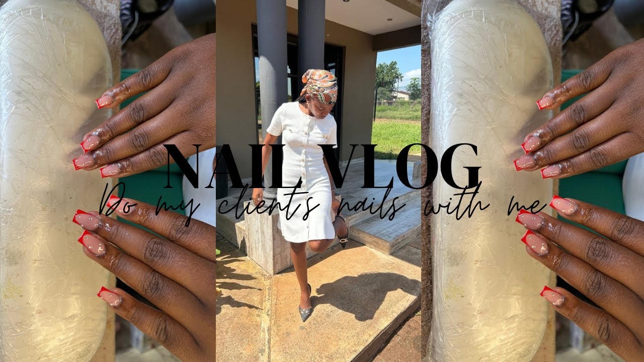 Do my client’s nails with me ❤️ Valentine nails💅  Vlogntine ✨