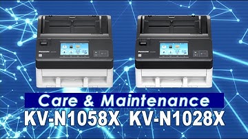Panasonic Document Scanner KV-N1058X Cleaning Video