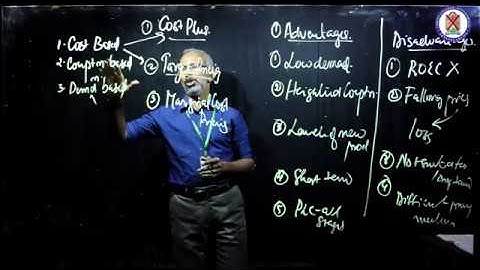 Cost Based Pricing - Types (contd)-3.Marginal Cost Pricing | Christ OpenCourseWare