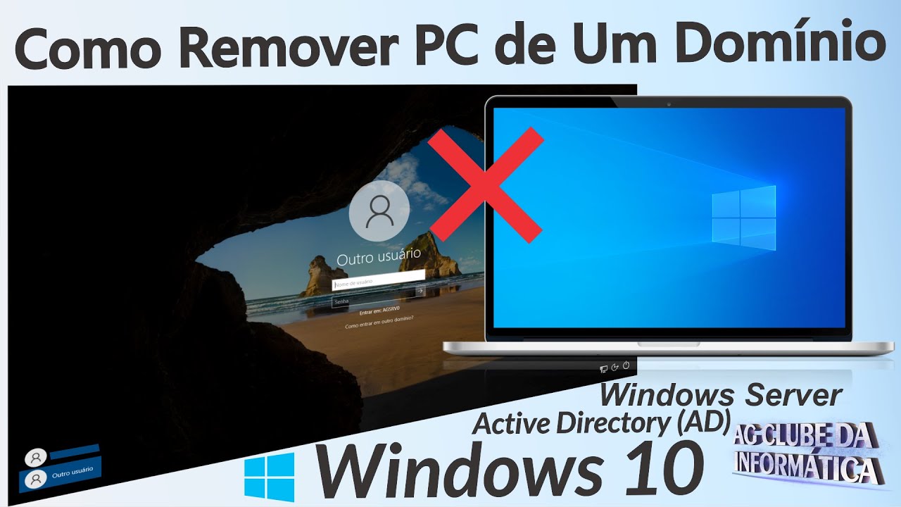Como Remover PC Windows 10 de Um Domínio - Active Directory - Windows ...
