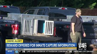 Police offer $1,000 reward for inmate capture information