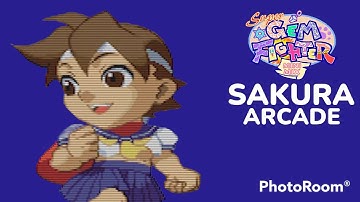 Super Gem Fighter Mini Mix - Sakura Arcade Playthrough (Easy)