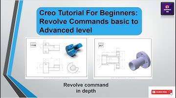 Creo parametric Tutorial for beginners : Revolve command