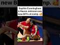 🥰 BFFs Raven Johnson, Sophie Cunningham joking around | Indiana Fever WNBA women's basketball #short
