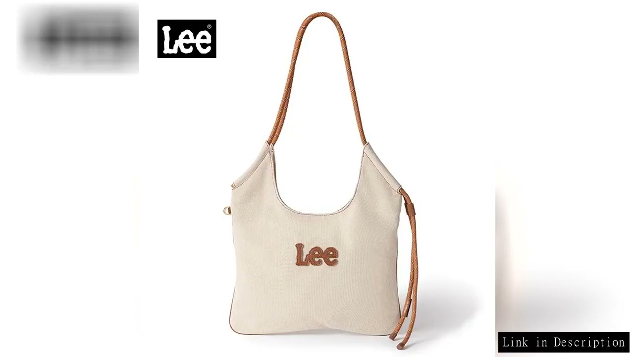 LEE Adjustable Shoulder Strap Women Denim Tote Bag Simple Utility Large Capacity Handbags Designer S