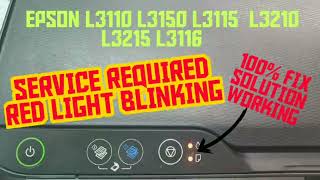 Epson l3115 red light blinking | epson l3150 red light blinking | viral epson youtube video