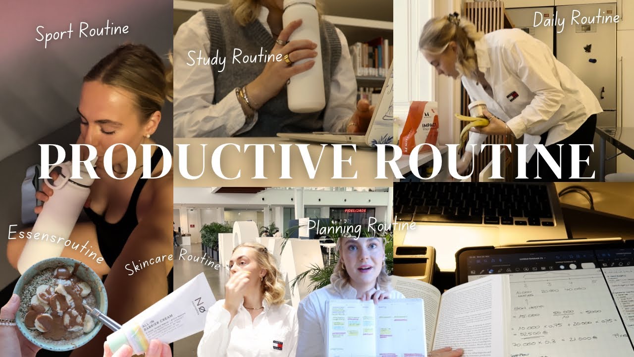 PRODUCTIVE ROUTINE I Study, Sport, Ernährung, meine Planung