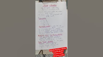 Introduction of prime numbers , composite numbers , Co-prime numbers , Twin prime numbers #maths