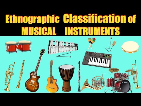 CLASSIFICATION OF MUSICAL INSTRUMENTS: Aerophone, Chordophone, idiophone etc