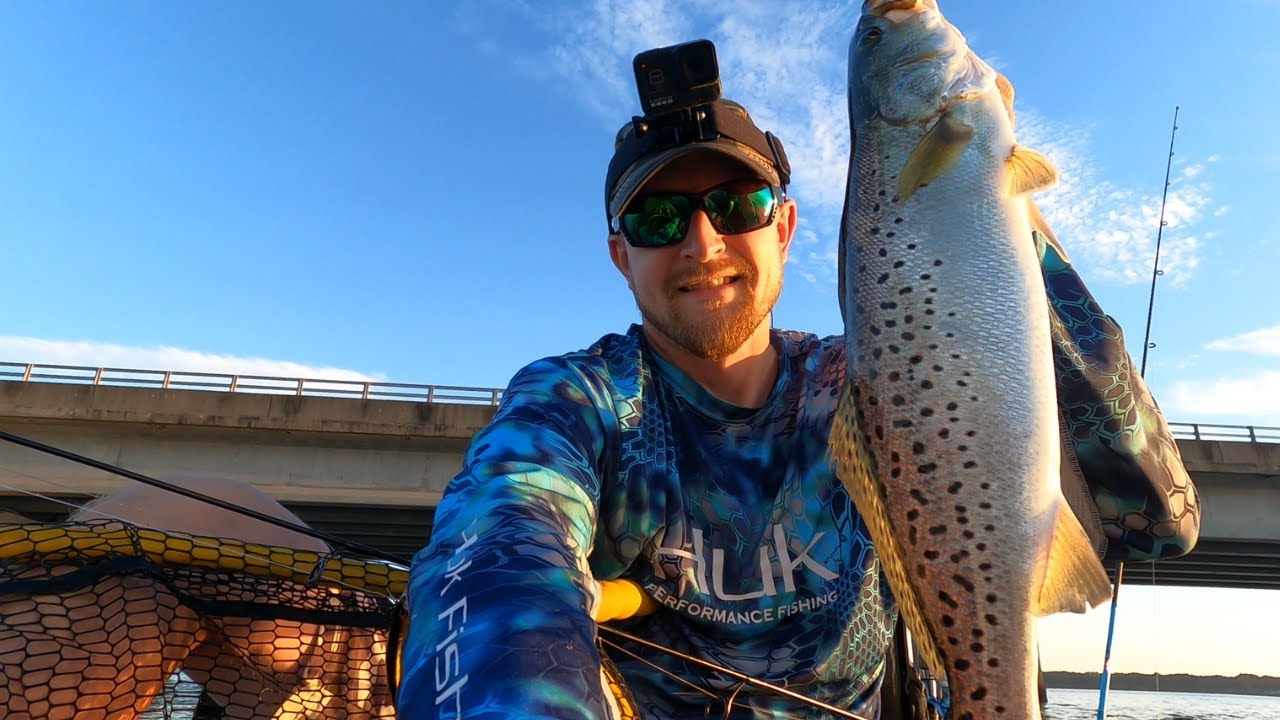 Fall fishing Speckled sea trout in New Bern NC. {Catch, Clean, Cook