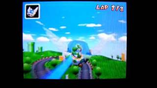 Mario Kart DS ~ Blue Shell Flying Backwards!