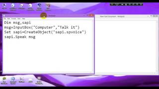 How To Make a Talking Programe Software By Using Notepad screenshot 4