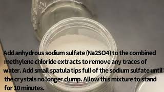 Extraction of Caffeine from tea leaves in laboratory