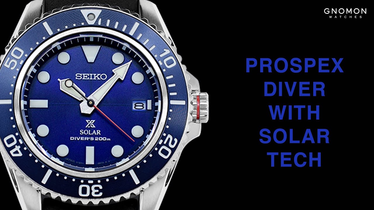Seiko Prospex 200M Diver Scuba Solar Blue Ref. SBDJ055 - YouTube