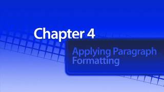 04 00  Applying Paragraph Formatting   60 min