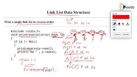 How to Print a Singly Linked List in Reverse Order | GATE | COMPUTER SCIENCE ENGINEERING