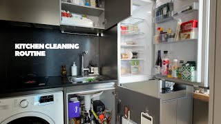 tiny kitchen rearrangement & clean with me