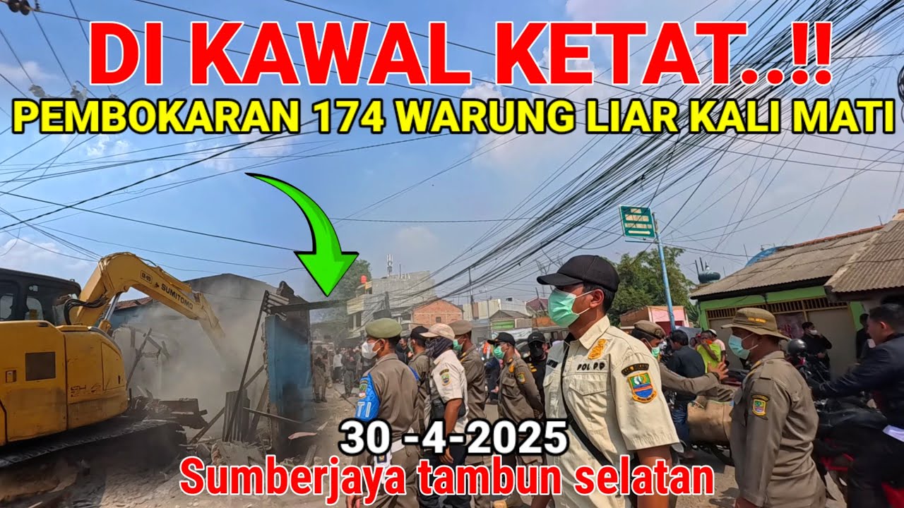 SETELAH KALI BARU GILIRAN BANGUNAN LIAR SUMBERJAYA YANG DI BONGKAR #dedimulyadi