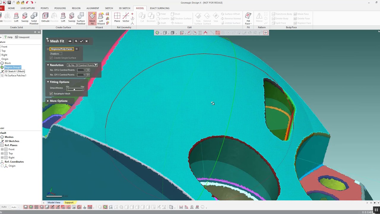 Geomagic Design X | Mesh Fit - YouTube