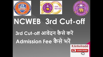3rd Cut-Off List 2022-2023 for NCWEB