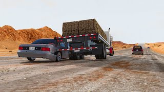 Cars vs Road Rage on a Desert Highway 😡💥 | BeamNG.drive Extreme Crashes screenshot 5