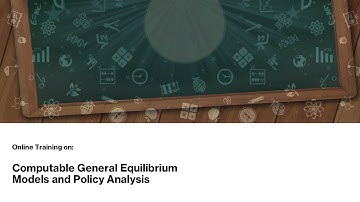 Training Workshop on Computable General Equilibrium Models and Policy Analysis - Day 4