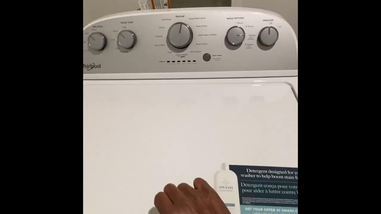 Whirlpool Top Washer Blinking Locked Red Light Flashing diy YouTube