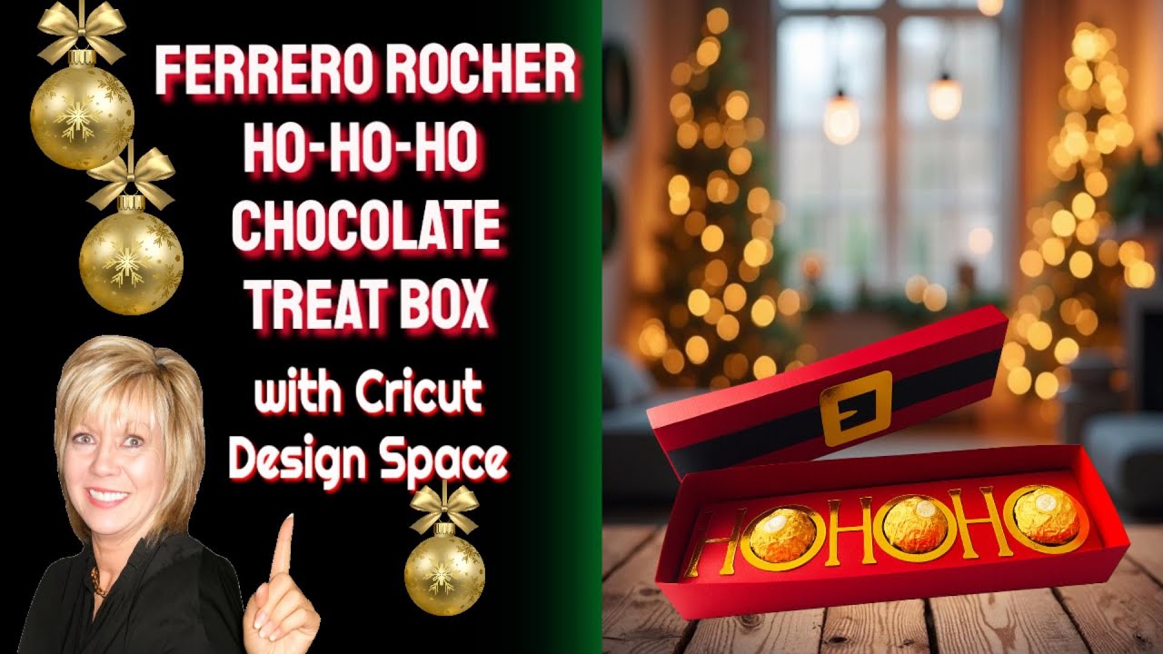 DIY Chocolate Treat Box! Easy Cricut Gift Idea for Christmas 🍫🎄