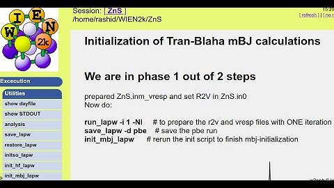 WTB03: SCF calculation using mBJ-LSDA exchange correlation potential in WIEN2k [বাংলা]