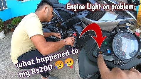 Pulsar RS200 Engine Light Problem 😓 | How to Solve Engine Light Problem in RS200 | Shafi Vlog ||
