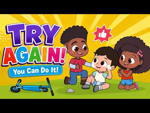 Never Give Up! 🌈 TRY AGAIN with Ben | Confidence Songs for Kids  – Ben’s World