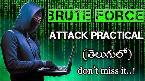 Brute Force Attack Video (Practical) | Voice Of Telugu - Ethical Hacking