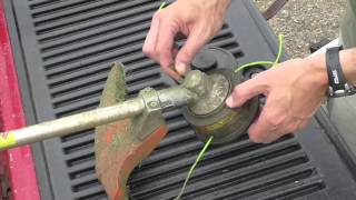 Stihl Line Trimmer How to Quickly Exchange the Head in 20 seconds.