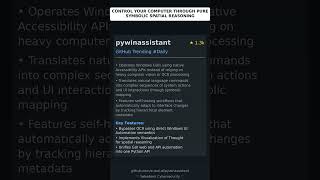 GitHub Trending Repositories: a-real-ai/pywinassistant 🇬🇧