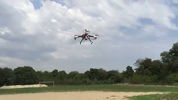 DIY Y6 running APM 3.3-RC9 on a RASPBERRY PI 2 and a NAVIO+ board