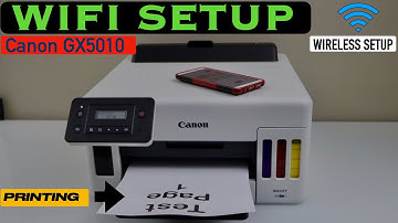 Canon Maxify GX5010 WiFi Setup, Connect To Router, Print With iPhone.