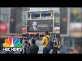 Watch: Mourners Cheer As Staples Center Projects Memorial Image For Kobe Bryant | NBC News