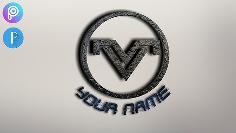 M V Logo design_professtional logo design use picart & pixel lab Tutorial(HD)