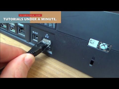 How to connect Xbox One to the Internet via a Wired Ethernet Cable