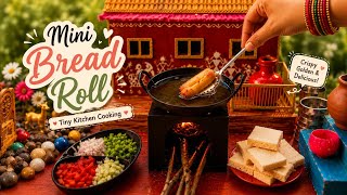 Mini Bread Roll 🥖✨ | Tiny Kitchen Cooking | Crispy Bread Roll Recipe screenshot 5